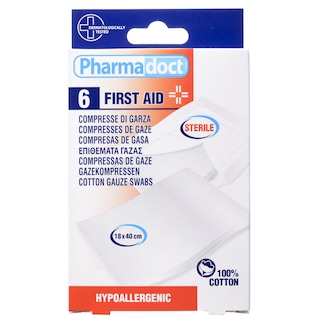 PHARMADOCT | Επιθέματα Γάζας 18cmx40cm 6 Τεμάχια
