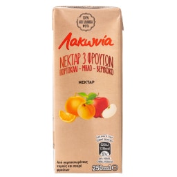 ΛΑΚΩΝΙΑ | Juice Nectar Orange Apple Apricot 250ml