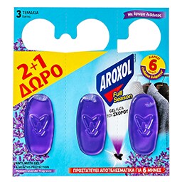 AROXOL | Σκοροκτόνο Gel Full Season 3 Τεμάχια 2+1 Δώρο