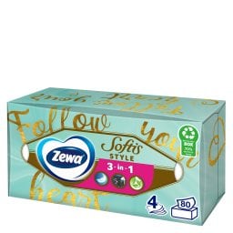 ZEWA | SOFTIS | Χαρτομάντηλα Επιτραπέζια 4 Φύλλα 193gr
