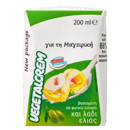 Κρέμα Γάλακτος Φυτική Vegetalcrem 200ml