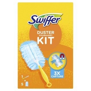 SWIFFER | Πανάκια Καθαρισμού Duster Kit Λαβή + 5 Πανάκια 1 Τεμάχιο