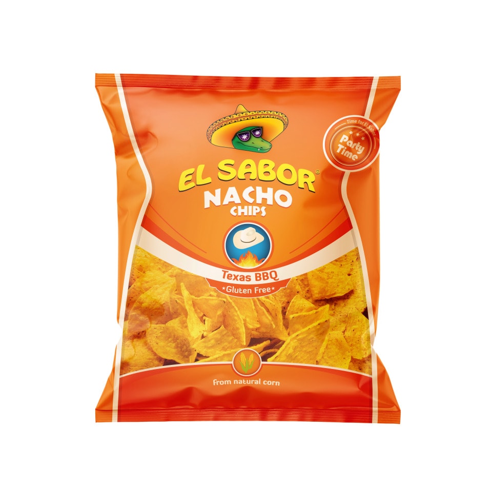 EL SABOR Τσιπς Nacho Barbecue 225g