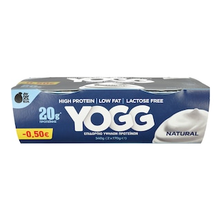 - | Επιδόρπιο Yogg High Protein Natural 2x170g