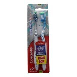 COLGATE | MAX WHITE | ΟΔΟΝΤΟΒΟΥΡΤΣΑ ΜΕΤΡIA ΟΙΚΟΝΟΜΙΚΗ ΣΥΣΚΕΥΑΣΙΑ 2 ΤΕΜ