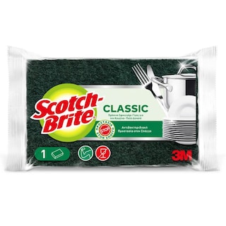 SCOTCH BRITE | Σφουγγάρι Κουζίνας Αντιβακτηριδιακό 1 Τεμάχιο