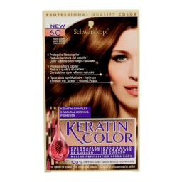 KERATIN COLOR | ΒΑΦΗ ΜΑΛΛΙΩΝ ΣΕΤ Νο 6 ΞΑΝΘΟ ΣΚΟΥΡΟ 1 ΤΕΜ