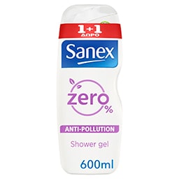 SANEX | Αφρόλουτρο Zero% Anti-Pollution 600ml 1+1 Δώρο