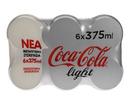 COCA COLA | LIGHT | ΑΝΑΨΥΚΤΙΚΟ ΚΟΥΤΙ 6 X 375 ML