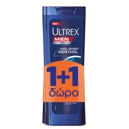 ULTREX | Σαμπουάν Cool Sport Menthol 360ml 1+1 Δώρο