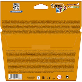 BIC | Μαρκαδόροι Ζωγραφικής Kids Visacolor XL Διάφορα Χρώματα 12 Τεμάχια