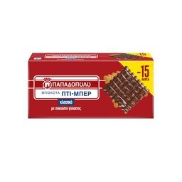 ΠΑΠΑΔΟΠΟΥΛΟΥ | ΠΤΙ ΜΠΕΡ | Μπισκότα Πτι Μπερ Σοκολάτα Γάλακτος 200gr Έκπτωση 0.15Ε