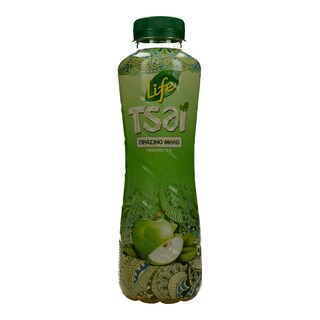 LIFE | ICE TEA ΠΡΑΣΙΝΟ ΤΣΑΪ ΚΑΙ ΠΡΑΣΙΝΟ ΜΗΛΟ ΦΙΑΛΗ 500 ML