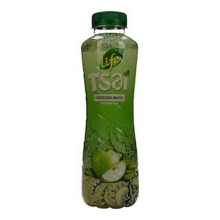 LIFE | ICE TEA ΠΡΑΣΙΝΟ ΤΣΑΪ ΚΑΙ ΠΡΑΣΙΝΟ ΜΗΛΟ ΦΙΑΛΗ 500 ML