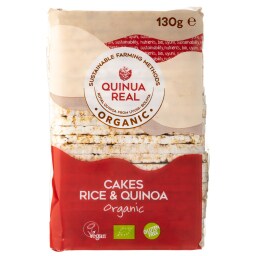 QUINOA REAL | Ρυζογκοφρέτες Ολικής Άλεσης & Κινόα Vegan 130g