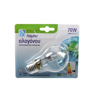 ΑΒ | ΛΑΜΠΑ ΑΛΟΓΟΝΟΥ ΔΙΑΦΑΝΗΣ 70W E27 1 ΤΕΜ