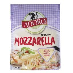 ADORO | Τριμμένο Τυρί Adoro Mozzarella 200g