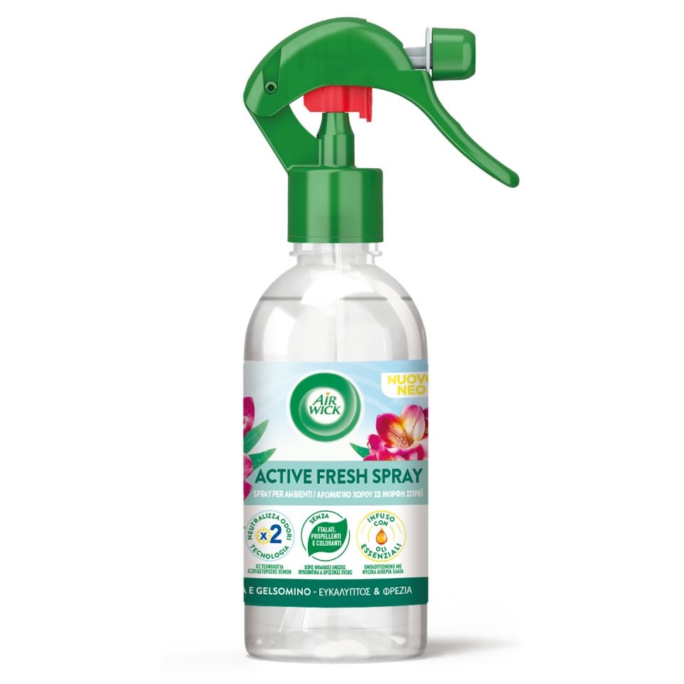 AIRWICK Αρωματικό Active Fresh Spray Ευκάλυπτος Φρέζια 237ml