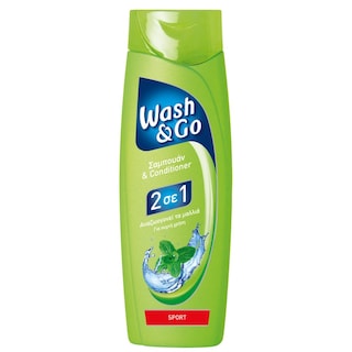 WASH&GO | ΣΑΜΠΟΥΑΝ 2 ΣΕ 1 SPORT 400 ML
