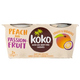 ΚΟΚΟ | Φυτικό Επιδόρπιο Καρύδας με Ροδάκινα Vegan 2x125g