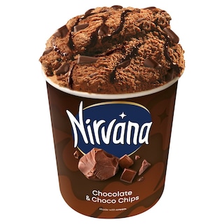 NIRVANA | Παγωτό Σοκολάτα Με Κομμάτια Σοκολάτας 850 ml