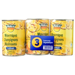 HOLCO | Μανιτάρια Κομμένα 3X230 gr