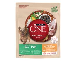 PURINA ONE | Σκυλοτροφή One Mini Active Κοτόπουλο Με Ρύζι 800 gr