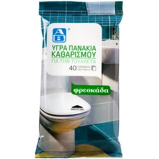 ΑΒ | Υγρά Πανάκια Καθαρισμού Τουαλέτας 40 Τεμάχια