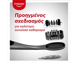 COLGATE | Οδοντόβουρτσα 360 Black Μέτρια 1 Τεμάχιο