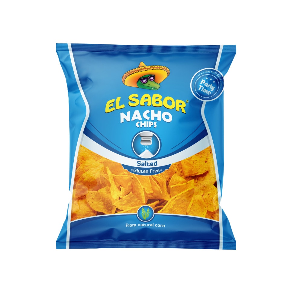 EL SABOR Τσιπς Nacho Αλάτι 225g