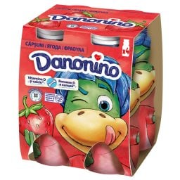 DANONINO | Ρόφημα Γιαουρτιού Φράουλα 4x100g