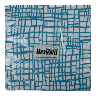 RENOVA | Χαρτοπετσέτες Abstract Blue 33x33 20 Τεμάχια 110g