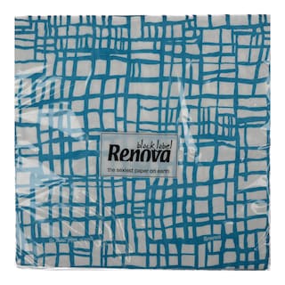 RENOVA | Χαρτοπετσέτες Abstract Blue 33x33 20 Τεμάχια 110g