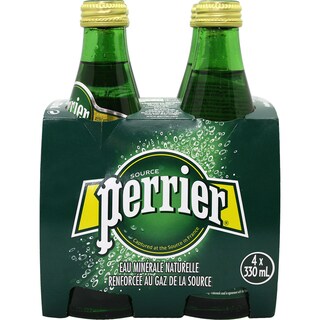 PERRIER | Νερό Φυσικό Μεταλλικό Ανθρακούχο 4x330ml