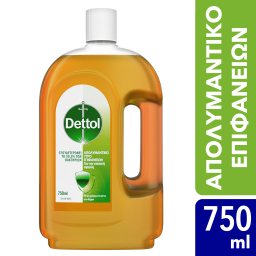 DETTOL | Απολυμαντικό Υγρό Επιφανειών Αντιβακτηριδιακό 750ml