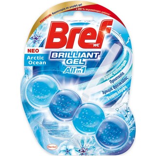 BREF | Μπλοκ Τουαλέτας WC Brilliant Gel Arctic Ocean 42g