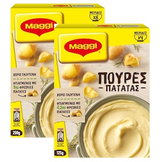 MAGGI | Πουρές Πατάτας Στιγμής 250g + 125g Δώρο