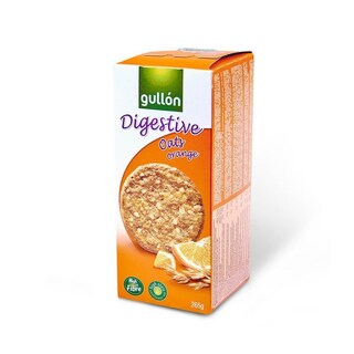 GULLON | Μπισκότα Digestive με Βρώμη και Πορτοκάλι 265g