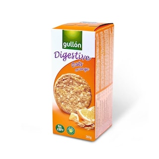 GULLON | Μπισκότα Digestive με Βρώμη και Πορτοκάλι 265g