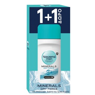 NOXZEMA | Αποσμητικό Roll On Men Minerals Dry Force 50ml 1+1 Δώρο