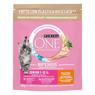 PURINA ONE | Γατοτροφή Junior Κοτόπουλο & Δημητριακά 800g