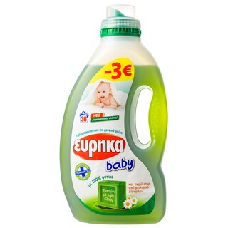 ΕΥΡΗΚΑ | Υγρό Απορρυπαντικό Βρεφικών Ρούχων 36 Μεζ. Έκπτωση 3Ε