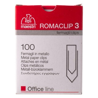 - | Συνδετήρες Romaclip 3 100 Τεμάχια