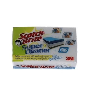 SCOTCH BRITE | ΣΦΟΥΓΓΑΡΑΚΙ ΓΕΝΙΚΟΥ ΚΑΘΑΡΙΣΜΟΥ SUPER CLEANER 1 ΤΕΜ
