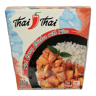 THAI THAI | THAI THAI ΗΜΙΕΤΟΙΜΟ ΦΑΓΗΤΟ ΚΑΤΕΨΥΓΜΕΝΟ ΚΟΤΟΠΟΥΛΟ ME ΡΥΖΙ KAI ΚΟΚKINO ΚΑΡΙ 350 ΓΡ