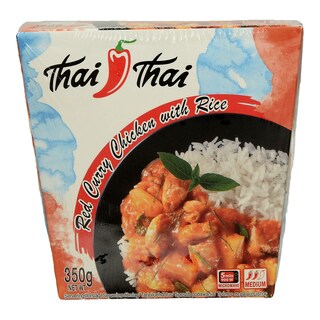 THAI THAI | THAI THAI ΗΜΙΕΤΟΙΜΟ ΦΑΓΗΤΟ ΚΑΤΕΨΥΓΜΕΝΟ ΚΟΤΟΠΟΥΛΟ ME ΡΥΖΙ KAI ΚΟΚKINO ΚΑΡΙ 350 ΓΡ