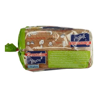 ΠΑΠΑΔΟΠΟΥΛΟΥ | TOAST BREAD WHEAT & RYE 350 GR 350G 0.30E CHEAPER