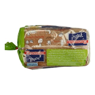 ΠΑΠΑΔΟΠΟΥΛΟΥ | TOAST BREAD WHEAT & RYE 350 GR 350G 0.30E CHEAPER