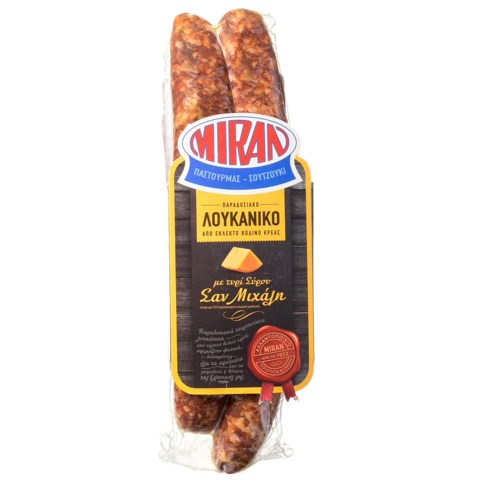 ΜΙΡΑΝ Λουκάνικο Σαν Μιχάλη με Τυρί Σύρου 300g