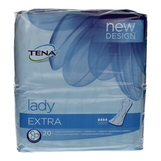 TENA | LADY | ΣΕΡΒΙΕΤΕΣ ΕΛΑΦΡΑΣ ΑΚΡΑΤΕΙΑΣ EXTRA 20 ΤΕΜ
